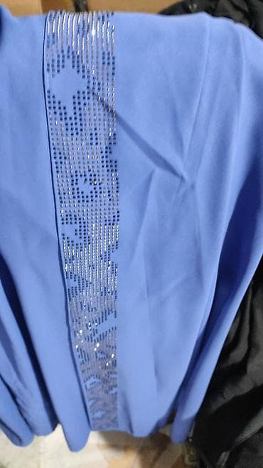 двойка женская: Женский комплект из двух предметов: свободная блуза + широкие брюки — 3