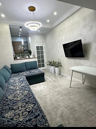 discovery studio: 2 комнаты, 47 м², Асанбай мкр Элитка, 3 этаж, Дизайнерский ремонт — 10