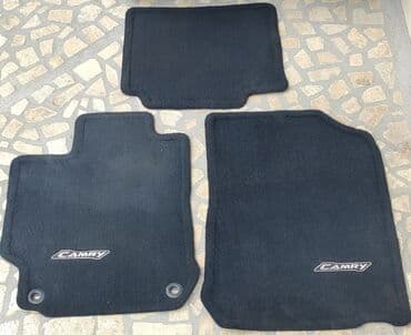 Ворсовые Полики Для салона Toyota, цвет - Черный, Б/у