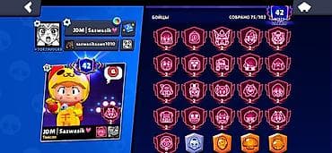 Игровой аккаунт Brawl Stars Характеристики: - Трофеи: 54 945 (рекорд — 3