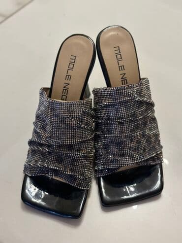 фирменная обувь из италии: Продаю шикарные шлепанцы на каблуках . Производство Турция. Новые — 3