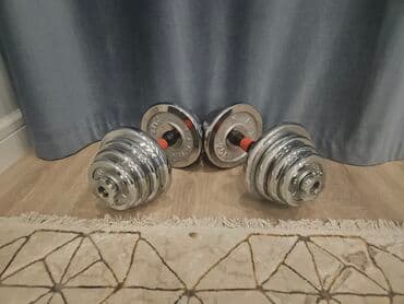 настольные теннисные ракетки: Продаю новые хромированные разборные гантели Каждая весит 15кг Общий — 2