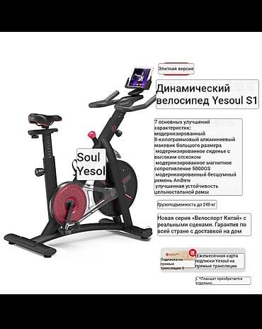 обод: Велотренажер YESOUL (серия S1, спин-байк) - Плавный ременной — 5