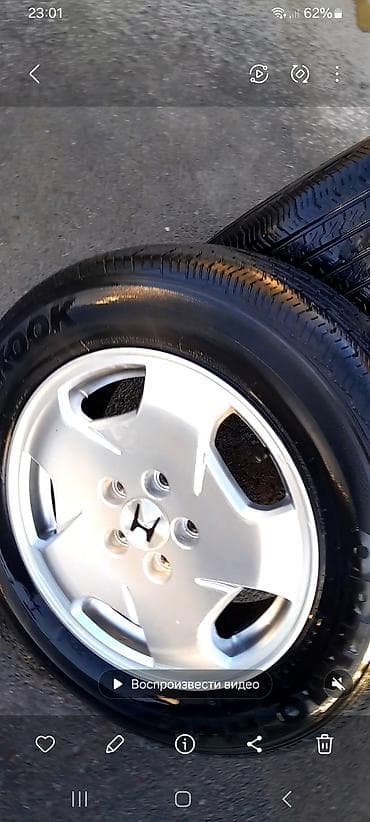 Дөңгөлөктөр монтажда 225 / 60 / R 16, Жай, Колдонулган, Комплект, Жеңил унаалар, Куйма, тешиктери - 5