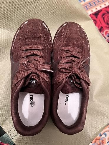 Кроссовки бордового цвета - Материал верха: комбинированный —