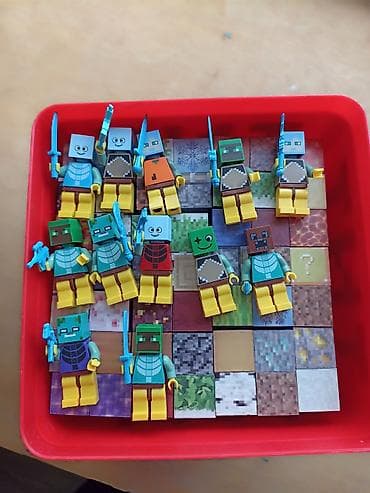 военный ящик: Набор минифигурок и кубиков в стиле Minecraft в коробке «TNT». 250 — 1