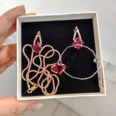 свадебные наборы ручной: Набор украшений, Проба 925, Женские, Новый — 2