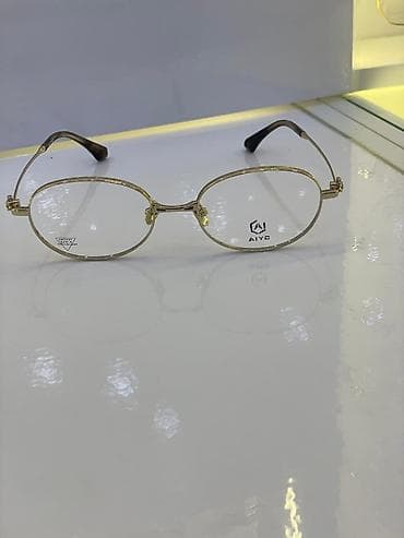 ami paris: Оправa для очков AIYC, округлая, металлическая - Форма — 1