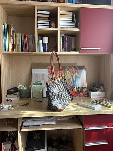 Окна и комплектующие: Модульный комплект мебели для детской/кабинета: шкаф-купе и рабочая — 2