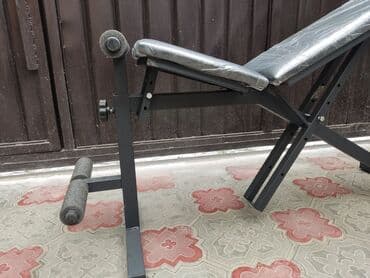 скамья для жима штанги: Скамья для жима лёжа 
местное производство 
вес выдерживает 150 кг — 2