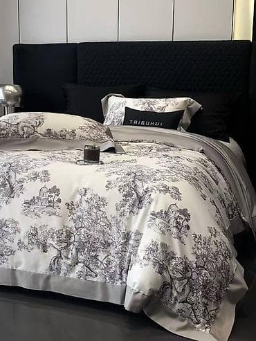 Ковры и паласы: Постельное бельё TAIGUHUI, двусторонний комплект в бордово-красной — 5