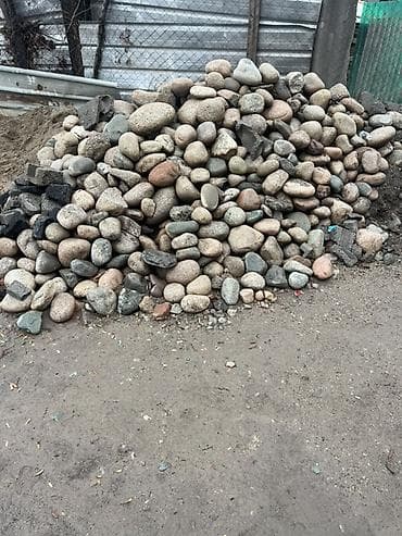 Майда таш: Речной/окатанный камень (валун, галька) - Фракции вперемешку — 1