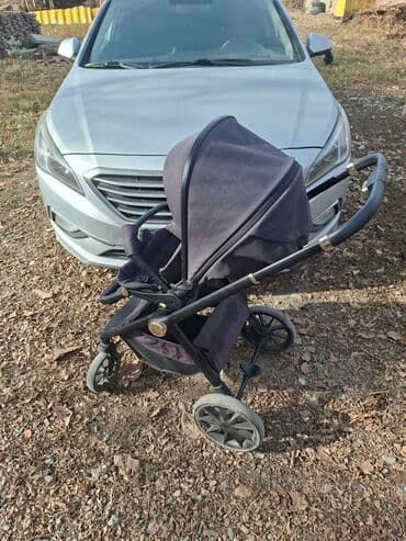 турист велосипед: Коляска, цвет - Черный, Б/у — 9