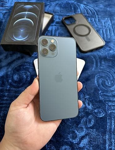 mi bent: IPhone 12 Pro Max, Б/у, 128 ГБ, Черный, Зарядное устройство, 100 % — 1