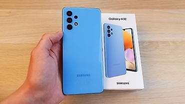 Samsung Galaxy A32, Новый, 128 ГБ, цвет - Голубой, 2 SIM