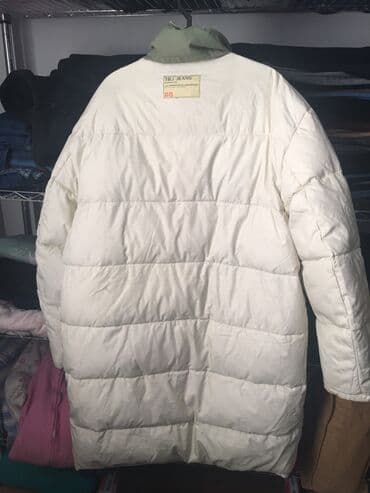 двухсторонняя: Пуховик удлиненный двухсторонний, пух натуральный, размер 50-54 — 4