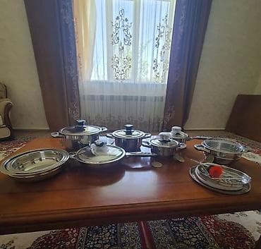 Набор кухонной посуды из нержавеющей стали Комплектация по фото: - — 1