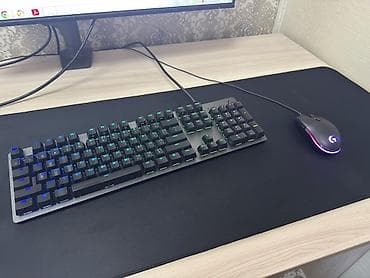Настольные ПК и комплектующие: Клавиатура, Logitech, Механическая, Проводное подключение, Размер: 100% — 5