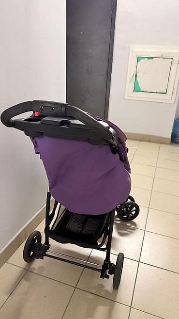коляски graco: Коляска, Другой бренд, цвет - Фиолетовый, Б/у, Самовывоз — 3