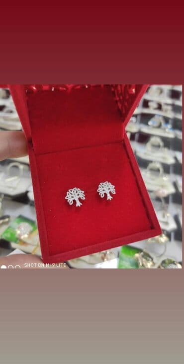 самые красивые свадебные платья в мире: Серебряные серьги, Проба 925, Женские, Новый — 2