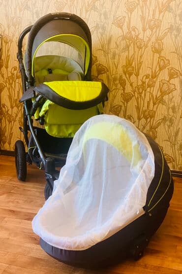 удобная детская коляска: Коляска, Б/у — 1