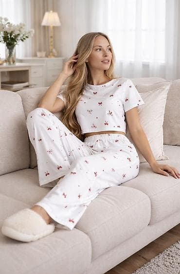 пижаму: Домашняя одежда, Трикотаж, Made in KG, Лето — 2