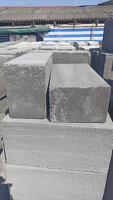 Газаблок - Материал: пенобетон. - Цвет: серый. - Геометрия at lalafo.kg Газаблок - Материал: пенобетон. - Цвет: серый. - Геометрия