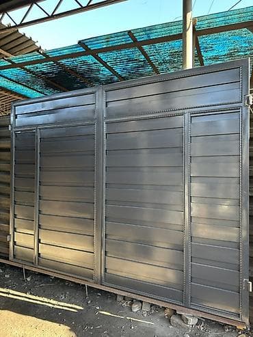 электрокосилки для дачи: Металлические ворота и калитки качественные с жалюзийными панелями - — 10