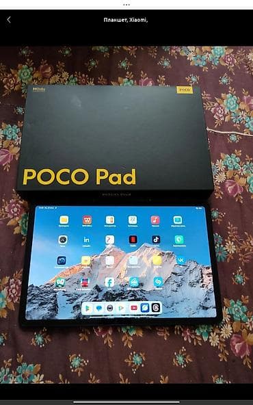 smart wach: Планшет, Xiaomi, память 256 ГБ, 11" - 12", 5G, Б/у, Классический цвет - Черный — 1