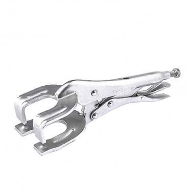 Зажим ручной с фиксатором, двойной, точечная фиксация, 225 мм. Ручной