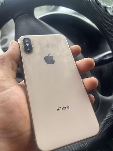 айфон хз: IPhone Xs, Б/у, 64 ГБ, Золотой, Чехол, 77 % — 4
