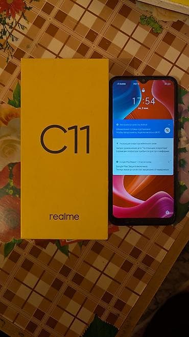 реалми с25s: Realme C11, Б/у, 32 ГБ, цвет - Черный, 2 SIM — 1