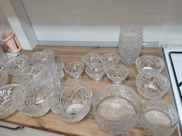 хрустальные стаканы: Набор столового хрусталя! - Традиционные советские/винтажные узоры - — 2