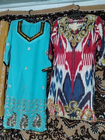 узбекские платья со штанами: Күнүмдүк көйнөк, Индия, Өзбекчө, Стандарт — 1
