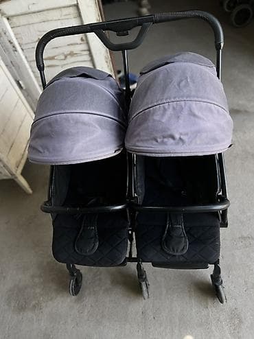 каляска эгиздерге: Прогулочная коляска для двойни (side-by-side) - Два отдельных сиденья — 2