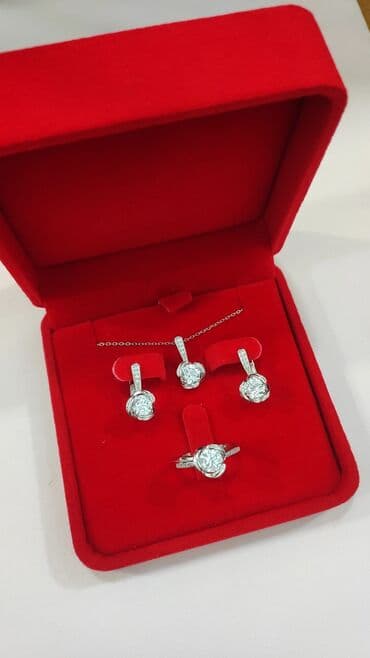 свадебные платья от производителя: Серебряный Набор+ Цепочка Дизайн Италия Серебро 925 пробы Размеры — 3