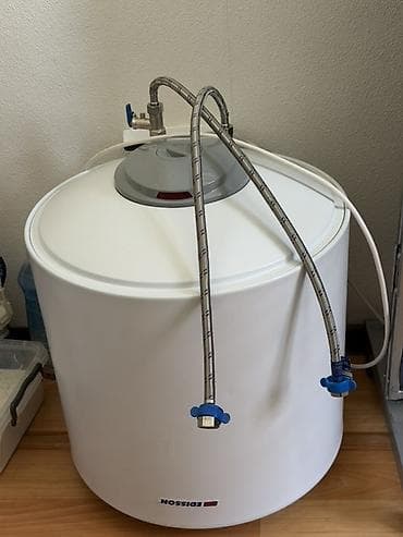 Техника жана электроника: Топтолмо суу жылыткыч Бактын көлөмү: 50 л, Edisson, Электр, Сактагыч клапан, Колдонулган — 1