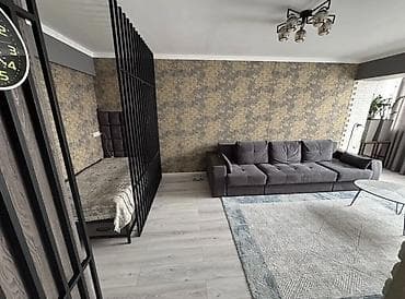 binar: 1 комната, 46 м², Кок-Жар ж/м 8 этаж, Евроремонт — 9