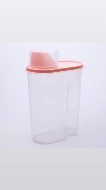 мерные: Прозрачный пластиковый контейнер для хранения сыпучих продуктов — 1