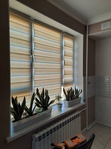 занавеска новый: Роллштор, Бишкек Жалюзи,День и ночь зебра, Римский шторы, Жалюзи — 8