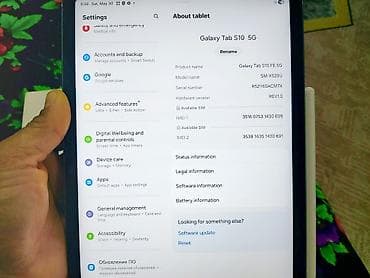 планшет samsung galaxy: Планшет, Samsung, память 128 ГБ, 12" - 13", 5G, Б/у, Классический цвет - Серый — 5