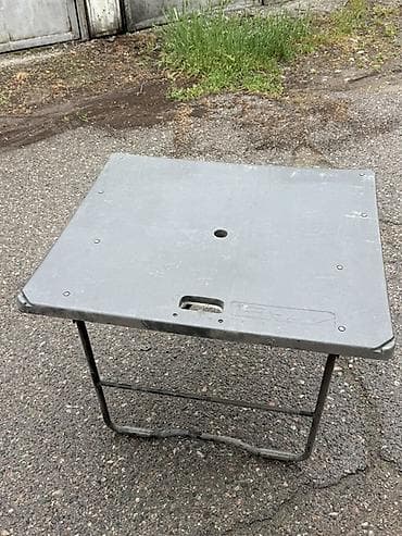 зеркала в интерьере: Складной походный стол, Пластик, цвет - Серый — 2