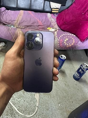 aiphone 11 pro: IPhone 14 Pro, Б/у, 256 ГБ, Deep Purple, Кабель, 100 % — 1