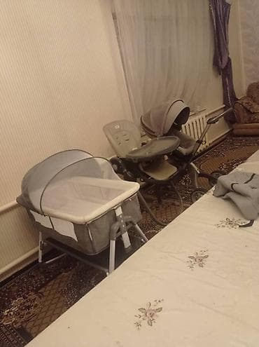 Эмерек: Детский набор для ухода и развития: 1) Колыбель-люлька серого цвета - — 6