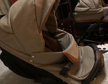 viki коляска: Прогулочный блок детской коляски (бежевый меланж) - Вместительный — 3