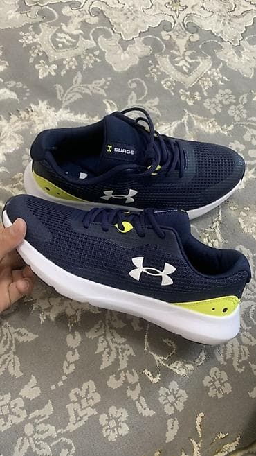 Мужские кроссовки, 42, 42.5, 43, Under Armour, Новый, цвет - Синий, Самовывоз, Платная доставка