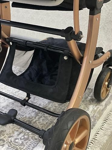 spider men: Коляска, цвет - Золотой, Б/у — 4