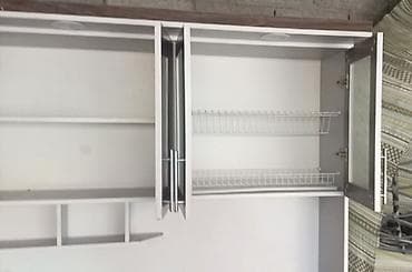 стол с тумбой офисный: Кухонный гарнитур, цвет - Коричневый, ДСП — 5