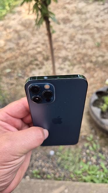 IPhone 12 Pro, Колдонулган, 128 ГБ, Pacific Blue, Коргоочу айнек, Каптама, 68 %