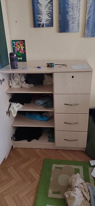 Тепкичтер жана комплекттер: Шифоньерлер, кийидер үчүн шкафтар, Түз, ЛДСП — 2